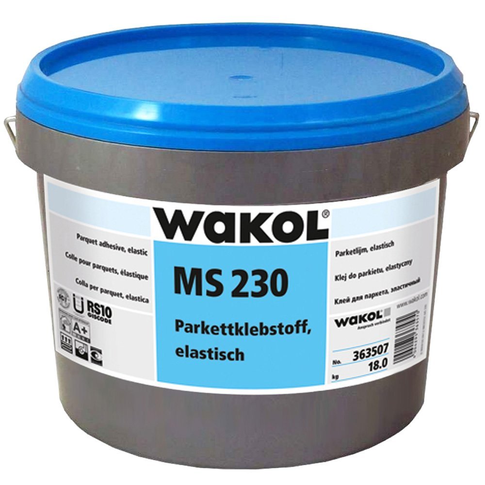 Wakol MS 230 Parkettklebstoff 18 kg, elastischer Parkettkleber