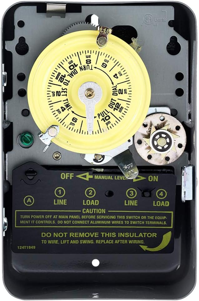 Intermatic T173 24Hour Mechanical Time Switch Controls Loads Up to