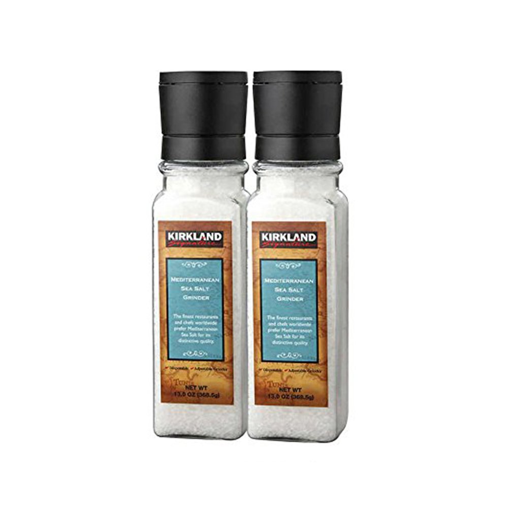 Kirkland Signature Mediterrananean Sea Salt, 13 Ounce (Pack of 2, Total 26 oz, Each 13 oz)