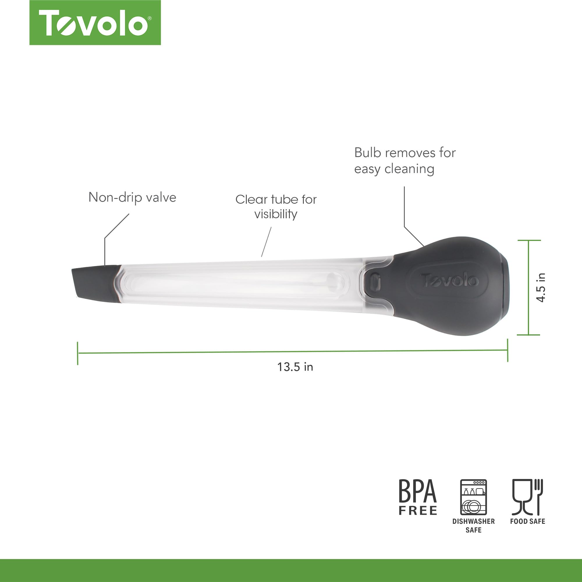 Tovolo Saucensieb für 4 Tassen, spülmaschinenfest, plastik, durchsichtig, Einheitsgröße