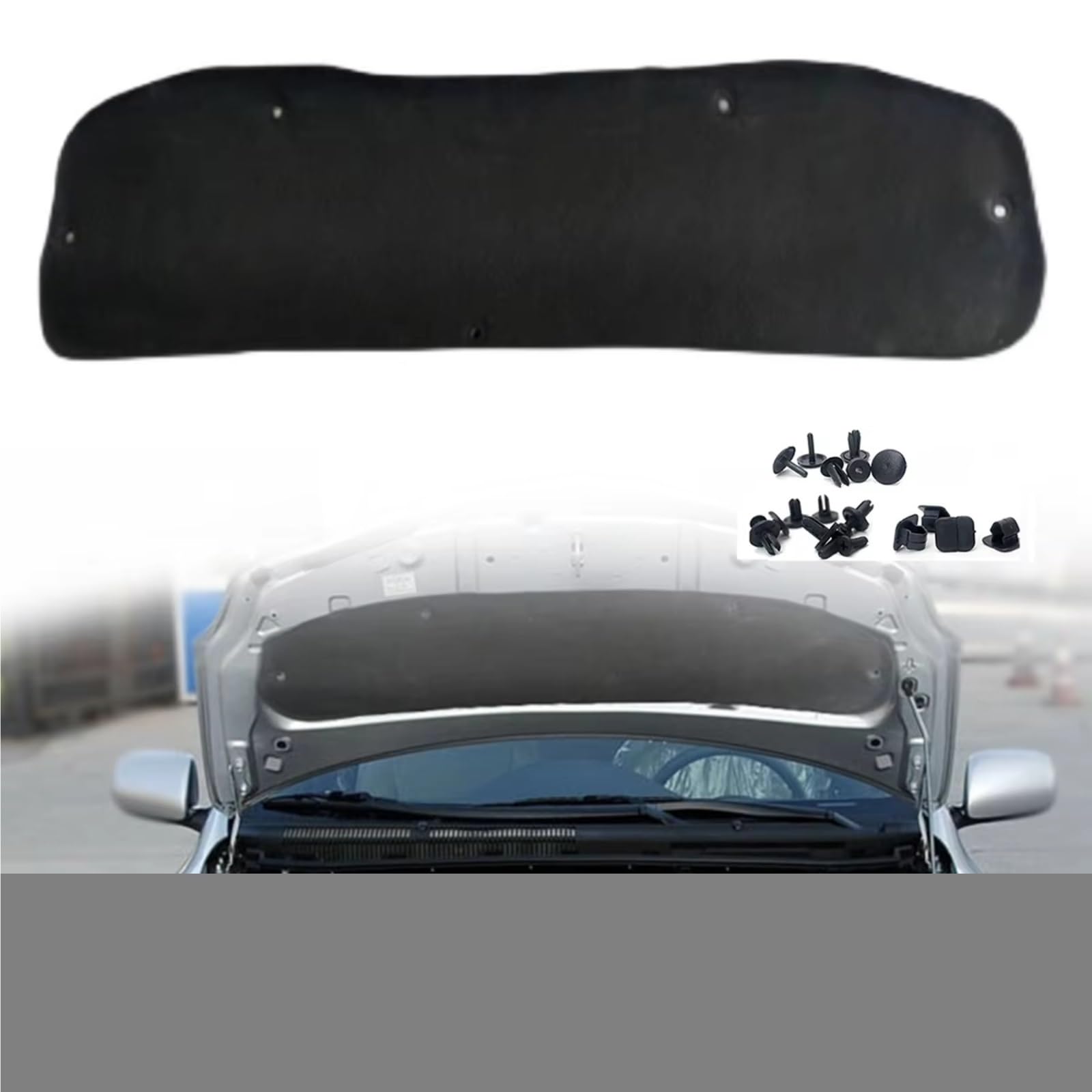 Dämmung Haube Vorne Motorhaube Isolierung Pad Schalldichte Matte Abdeckung Schaum Sound Wärme Kompatibel Mit Toyota Für Vios 2008 2009 2010 2011 2012 2013
