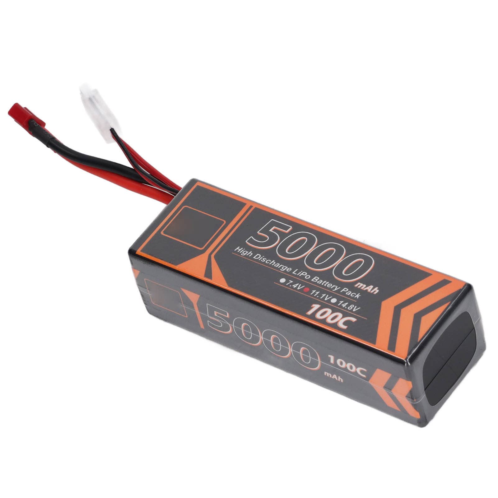 Batteria LiPo RC a Scarica Elevata da 5000 MAh per Quadricotteri FPV Racing, Batteria LiPo 3S da 11,1 V per Slash VXL E Maxx, Accessorio Spina a Forma di T Rossa