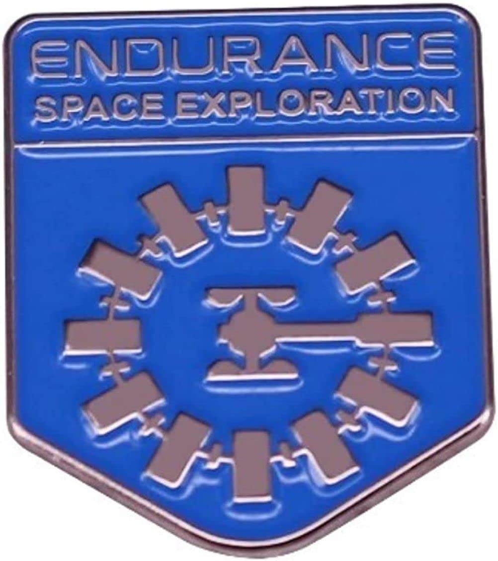Inter Stellar Endurance Space Exploration Metal Enamel 1 Inch Tall Pin