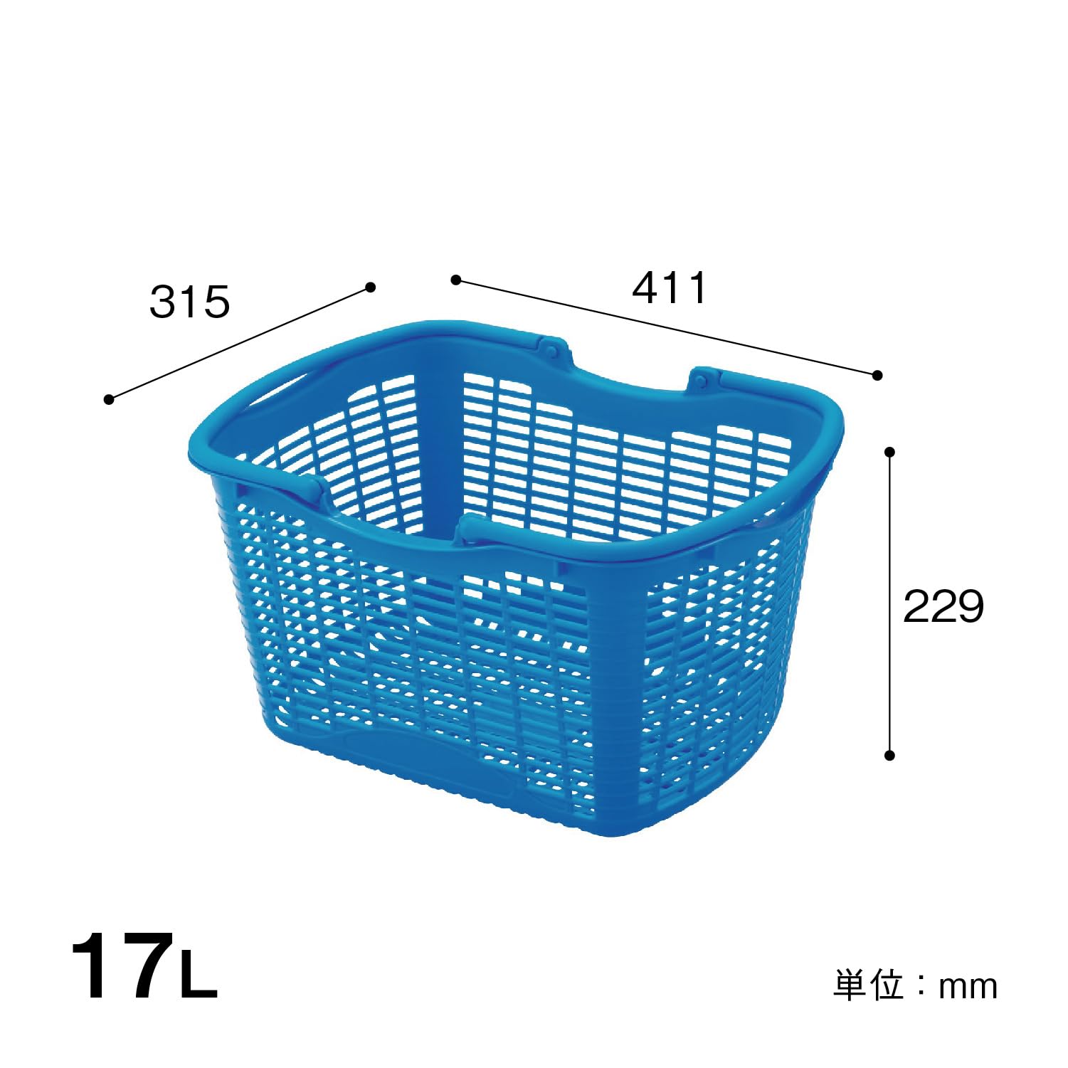 Amazon｜KAWAJUN (カワジュン) 買い物かご ［ 小(17ﾘｯﾄﾙ)・W41.1cm×D31