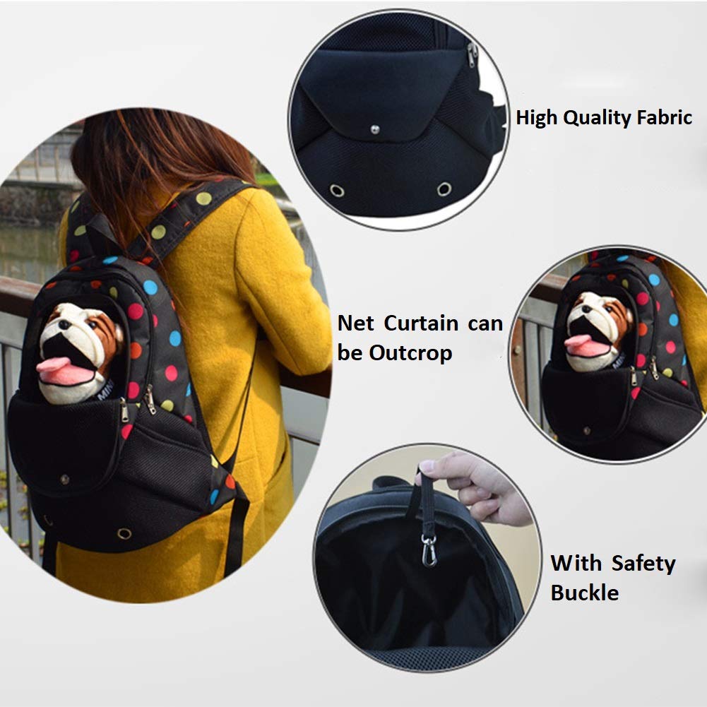 Sac de Transport pour Animaux Chien, Sac à Dos Jusqu'à 4kg pour Voyager