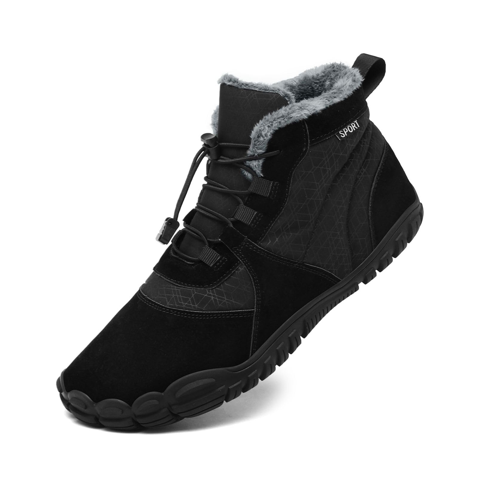 AONETIGER Barefoot Botines Invierno Mujer Hombre Impermeable Antideslizante Barefoot Botas de Nieve Confort Cálido Calzado Descalzo Gr.37-48EU