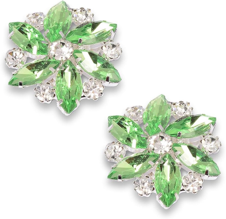 Crystal Rhinestone Shoe Clips - Amanda