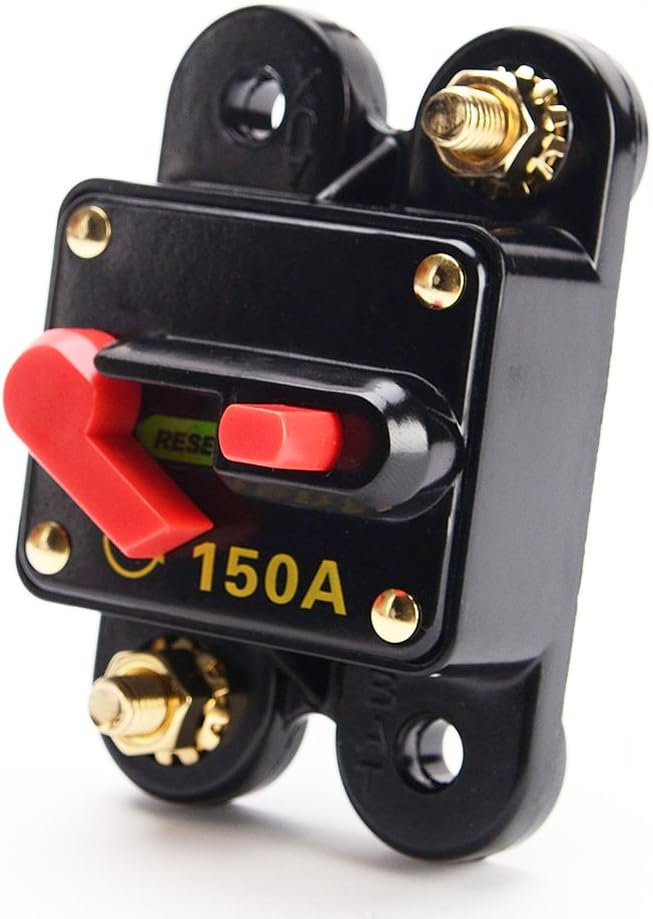 Carviya DC 12V Waterproof 100 Amp 150 Amp 200 Amp Manual Reset Circuit ...