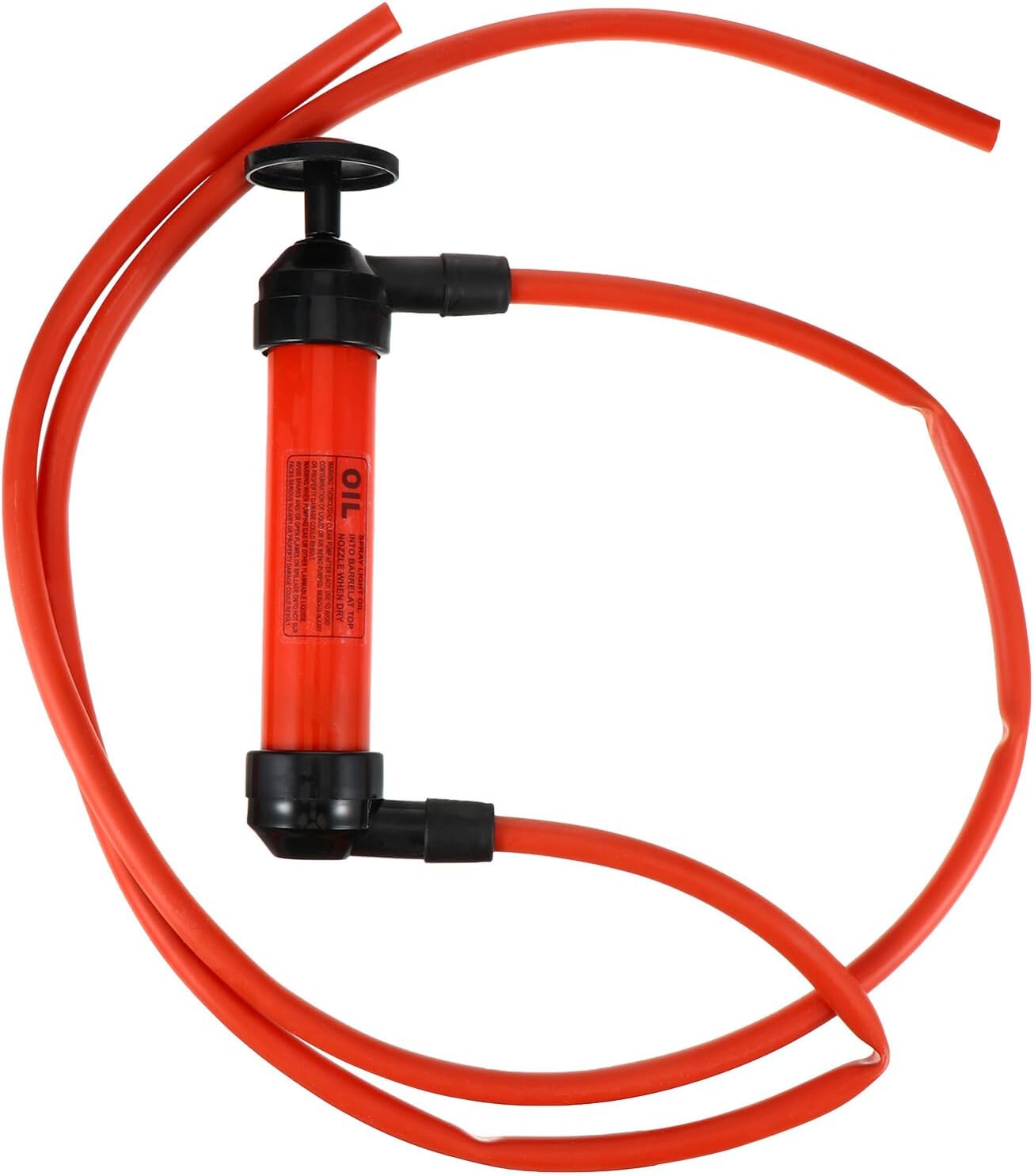TIDTALEO Manual Fuel Transfer Pump Hand Device Lightweight Portable Car Accessories Multifunction Liquid Sucker Pump for Engine Oil Brake Fluid Extraction with Petrol Resistant Hose