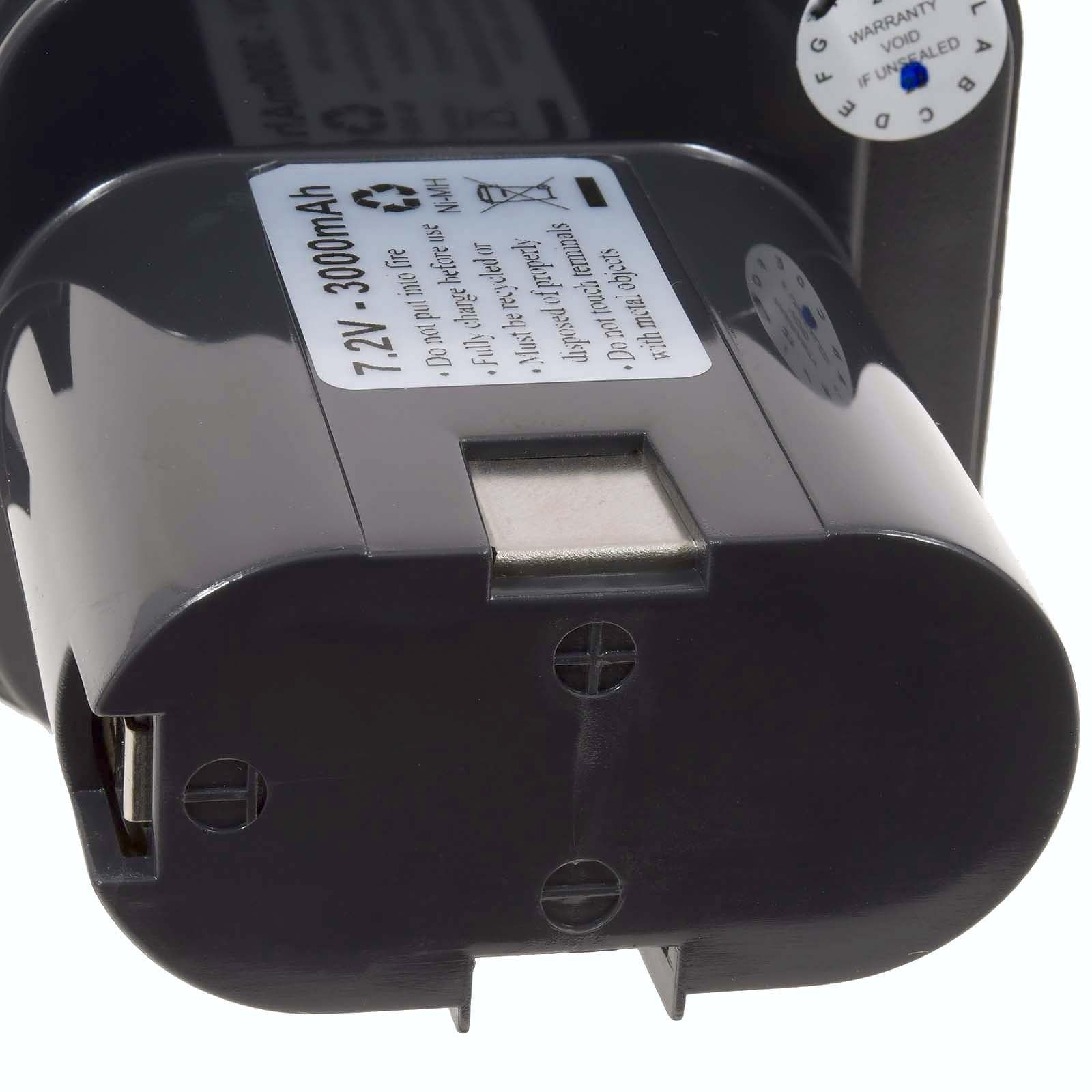 Batterie pour Bosch Typ 2607300001 NiMH Knolle, 7,2 V, NiMH