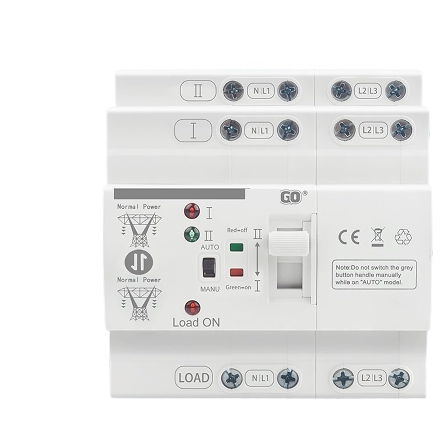 80 ATS Automatic Transfer Switch PC Type Rail Dual Power 2P/4P Uninterrupted Electrical Selector Switches 80A 110/220V(2P 220V)