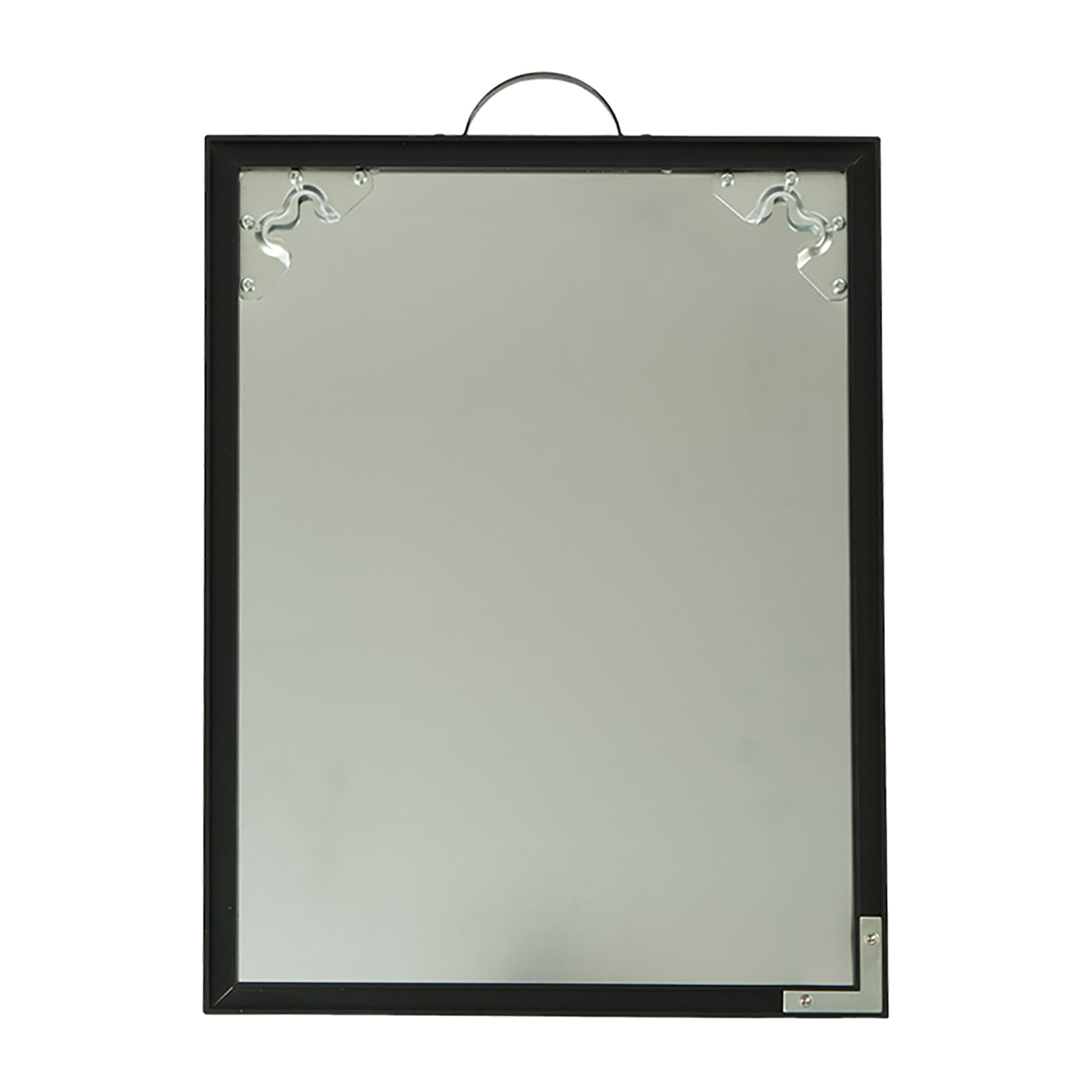Relaxdays Pizarra magnética para Colgar, 40x30 cm, Blanca/Negra, Incluye 2 rotuladores y 4 imanes