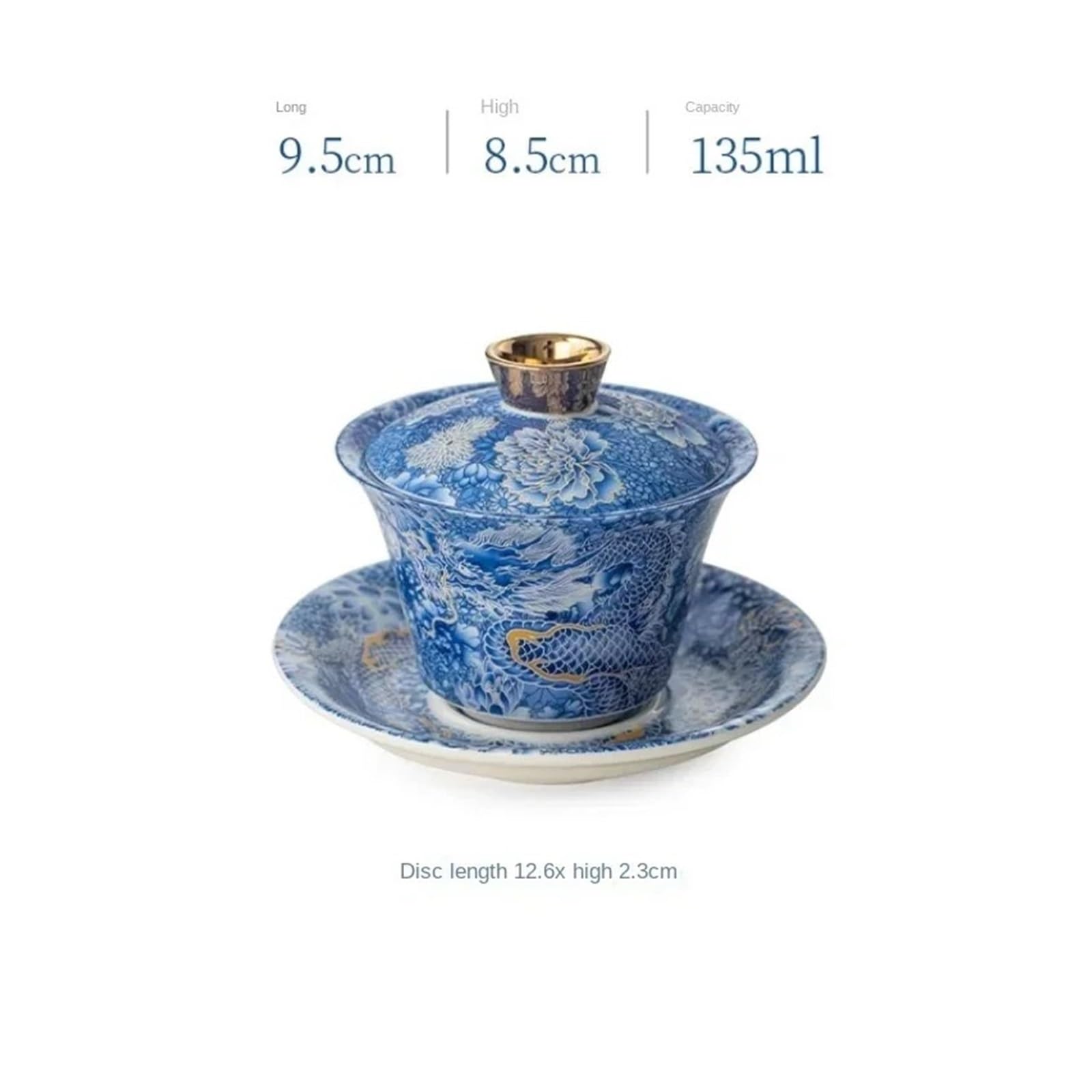 Sancai Porzellan Teeschale Set 3tlg
