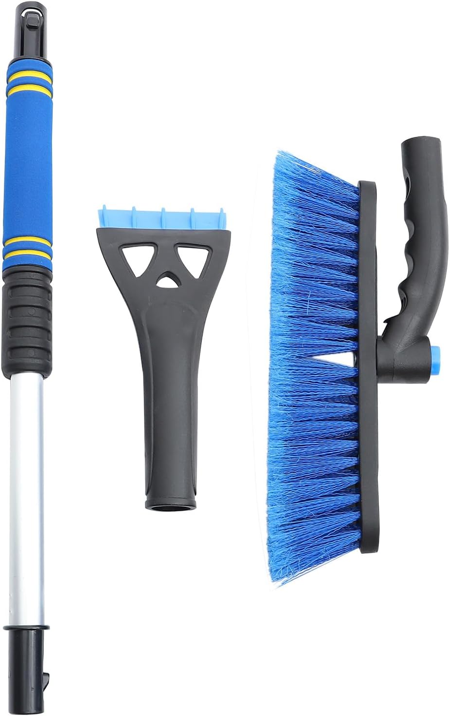 Portable Snow Scraper Extendable Snow Brush Ice Scraper Shovel for Car Windshield in Winter