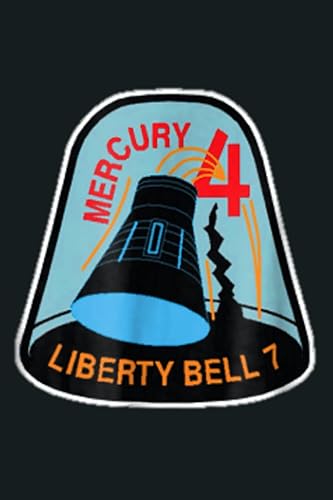 NASA Project Mercury Insignia Notebook Planner - 6x9 inch Daily Planner Journal, To Do List Notebook, Daily Organizer, 114 Pages