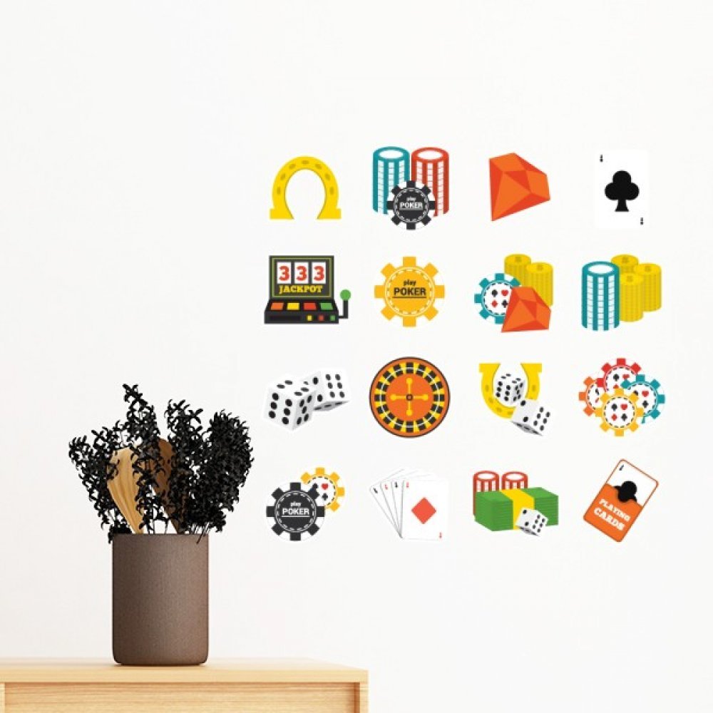 Sticker mural Place du Casino pour relooker un mur sans peindre papier peint amovible 80cm