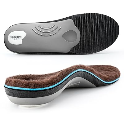 VALSOLE Heavy Duty Support Pain Relief Orthotics - 220+ lbs Plantar Fasciitis High Arch Support Insoles for Men Women, Flat Feet Orthotic Insert, Work Boot Shoe Insole, Absorb Shock with Every Step