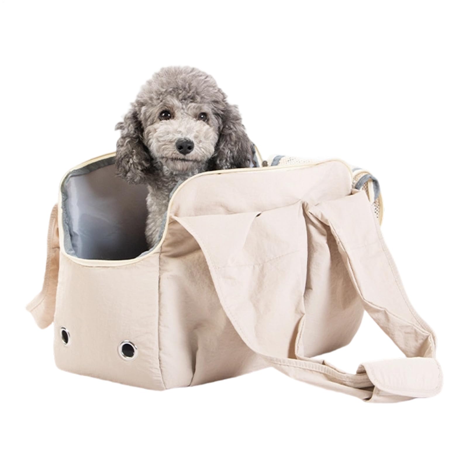 B0lsa De Transporte para Mascotas: B0lsa De Viaje para Perros Pequeños, Transportador Portátil con Múltiples Bolsillos, Diseño Suave Y No Suave | Seguro De Bloqueo De Cremallera para Gatos, Ca — view 8