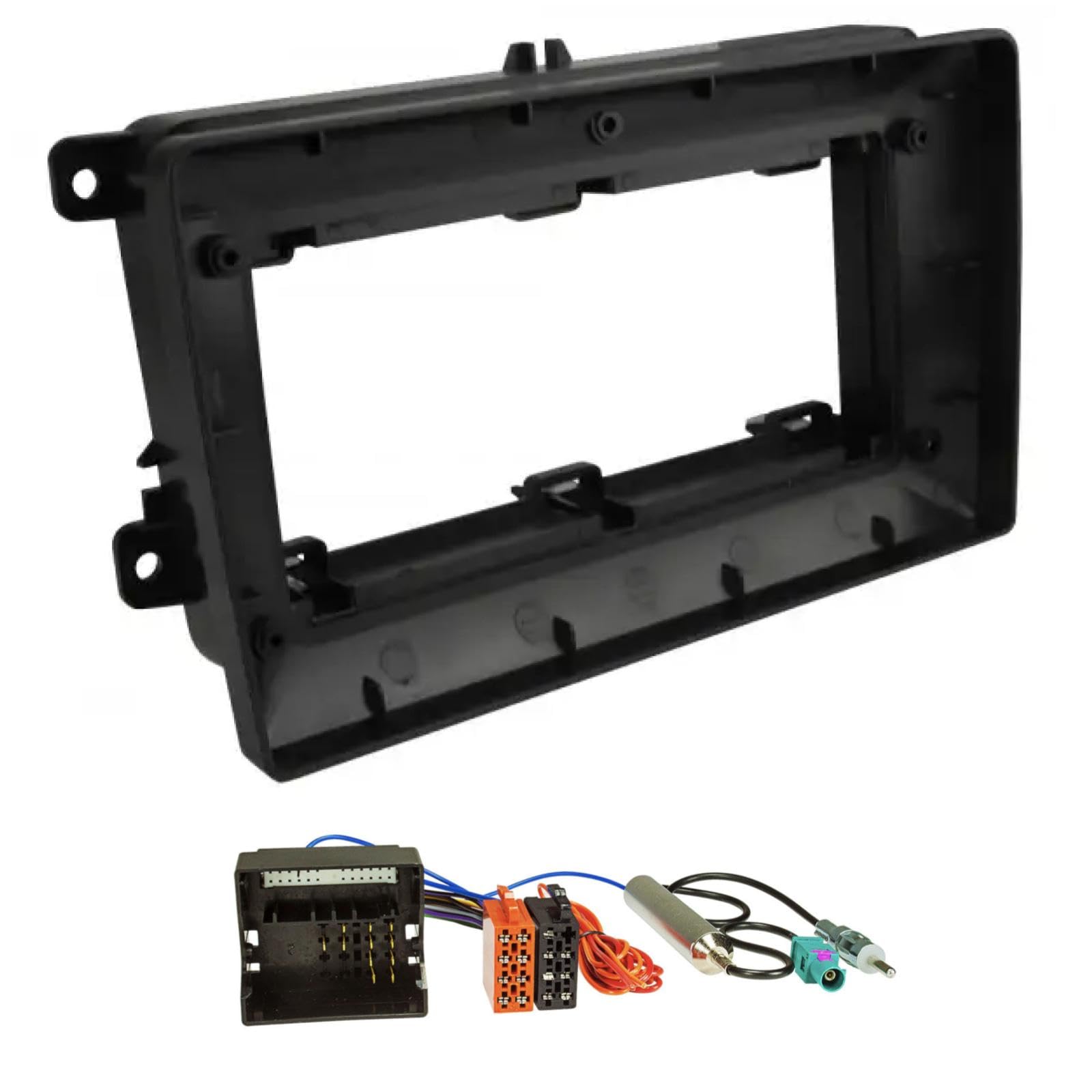 sound-way Kit Montaje Autoradio, Marco 9 Pulgadas Radio para Coche, Adaptador Compatible con Volkswagen Seat Skoda