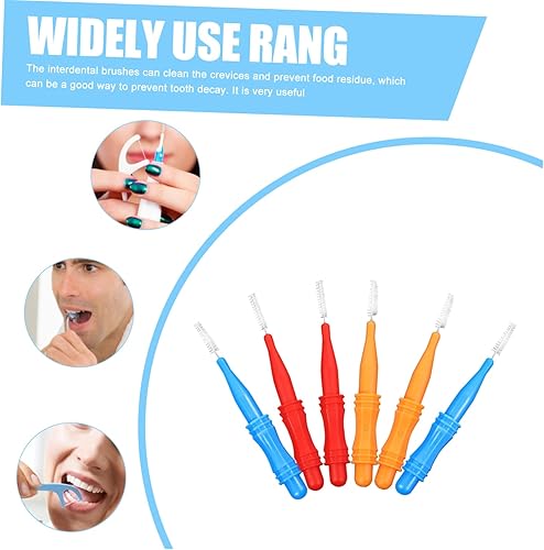 Unomor 50pcs Interdental Brushes - Portable Dental Care Kit