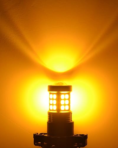 Miniatura 7 de Alla Lighting Bombillas LED 12182 PW24W para circulación diurna (DRL), freno, luces direccionales, 6000 K, xenón blanco, repuesto compatible con BMW