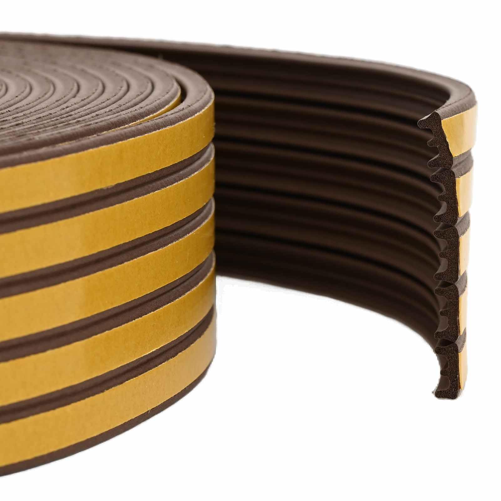 vidaXL Self-Adhesive Window Seal Brown 15 x 8 mm 25 m EPDM Foam