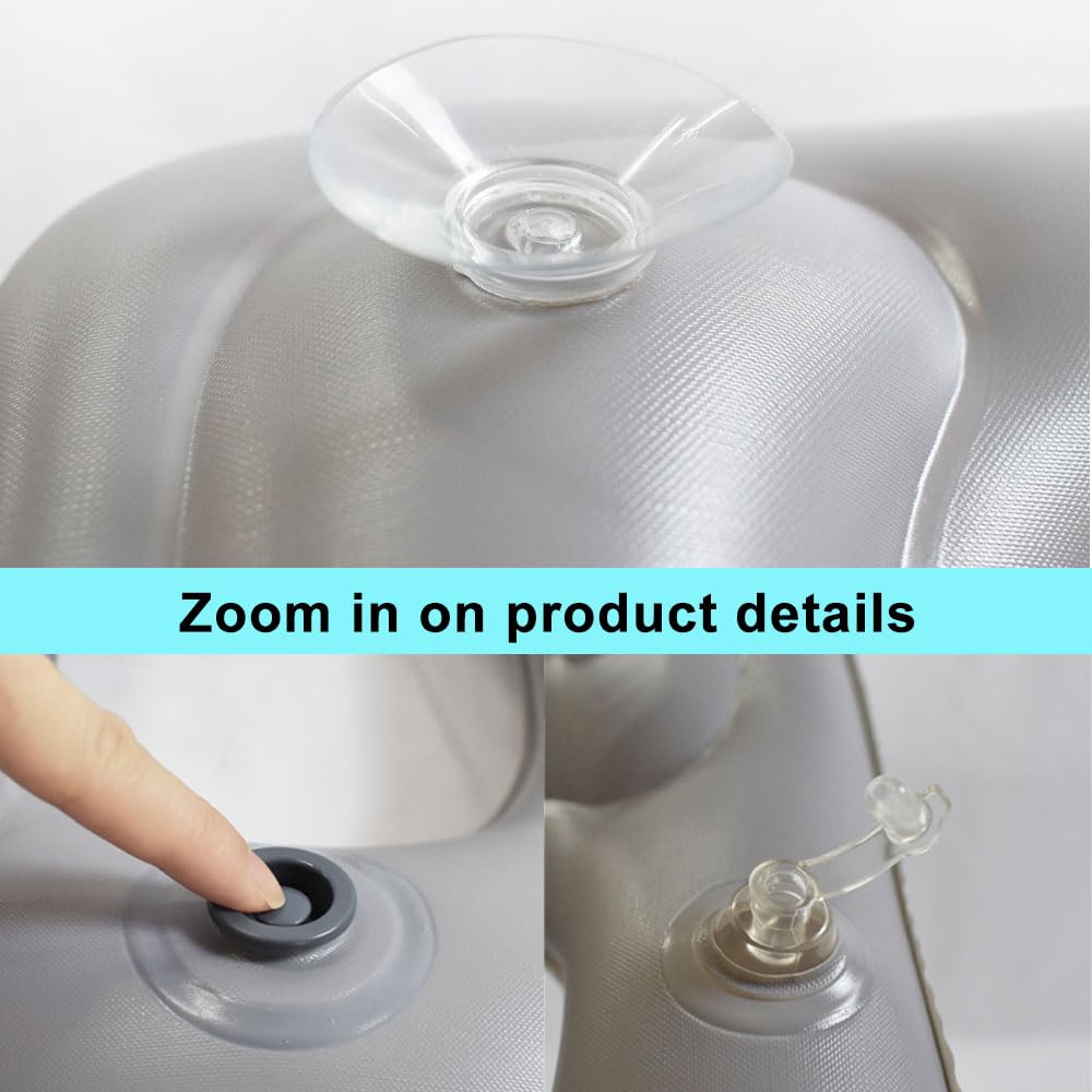 Siège de toilette gonflable réglable avec pompe pour adultes, personnes âgées, personnes âgées, handicapées, soulagement de la douleur au coccyx