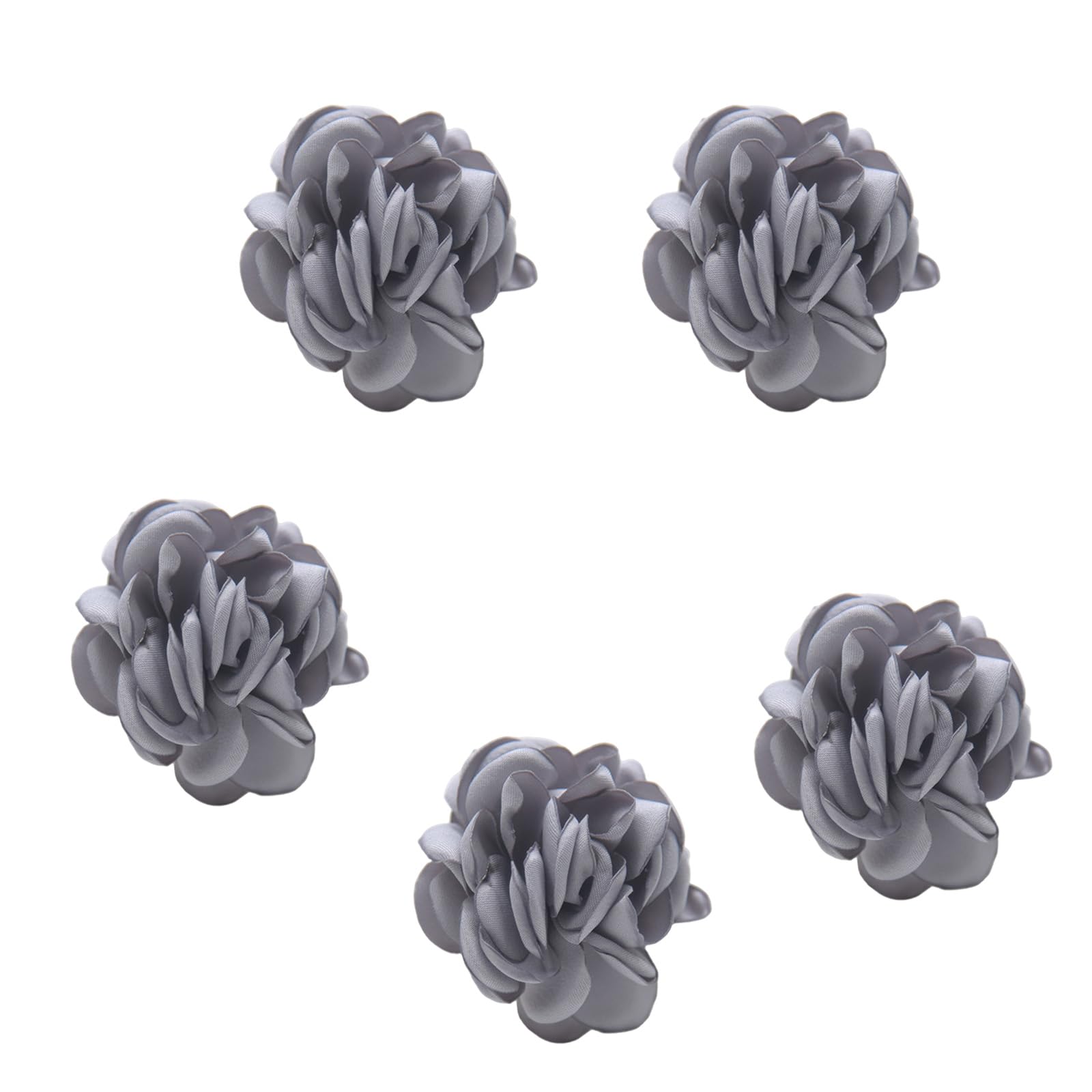 Nucelit 6 Pieces Fabric Flower Tissue Rings Serviettes Holder Tissue Buckle Flower Serviettes Rings Fabric Texture for Buckle