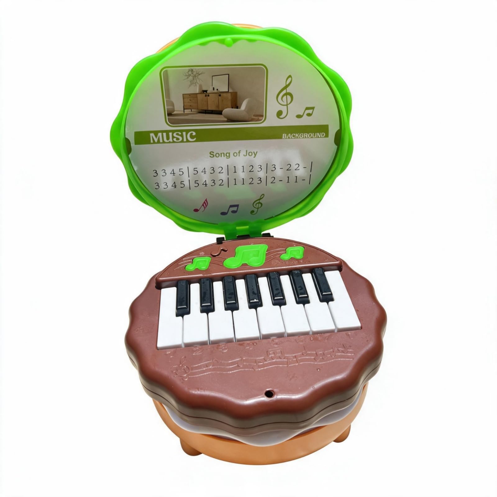 Mini con Tasti Bianchi Energia-I | Educativo, Ideale Come Regalo, Tastiera Giocattolo, per attività Genitore-Figlio
