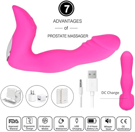 Masajeador de Próstata Vibrante Masculino Tiene 10 Tipos de ...