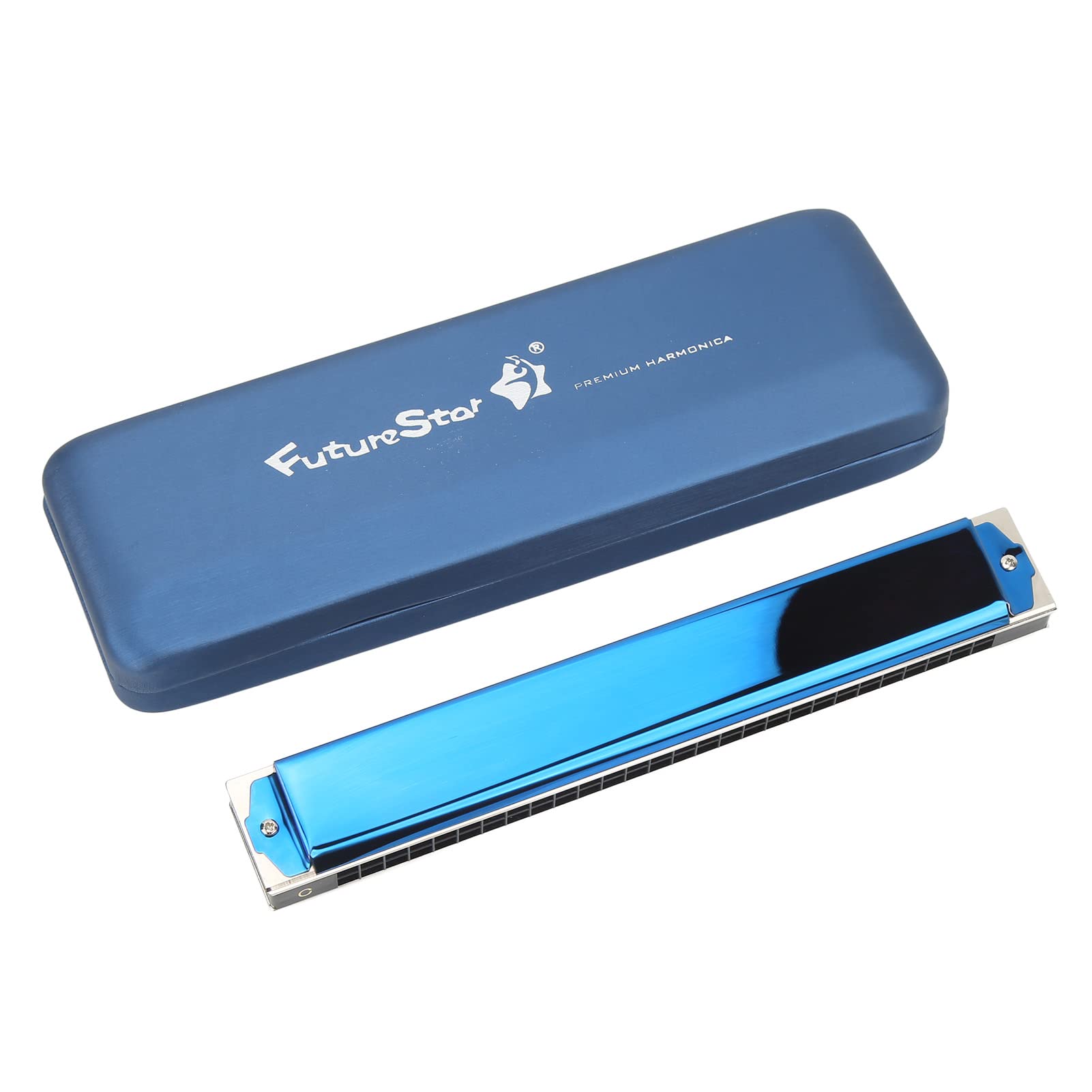 28 Hole Polyphonic Harmonica, C chiave per la bocca, per principianti e professionisti, supporto a più punti, struttura ferma, esperienza di gioco, design durevole,