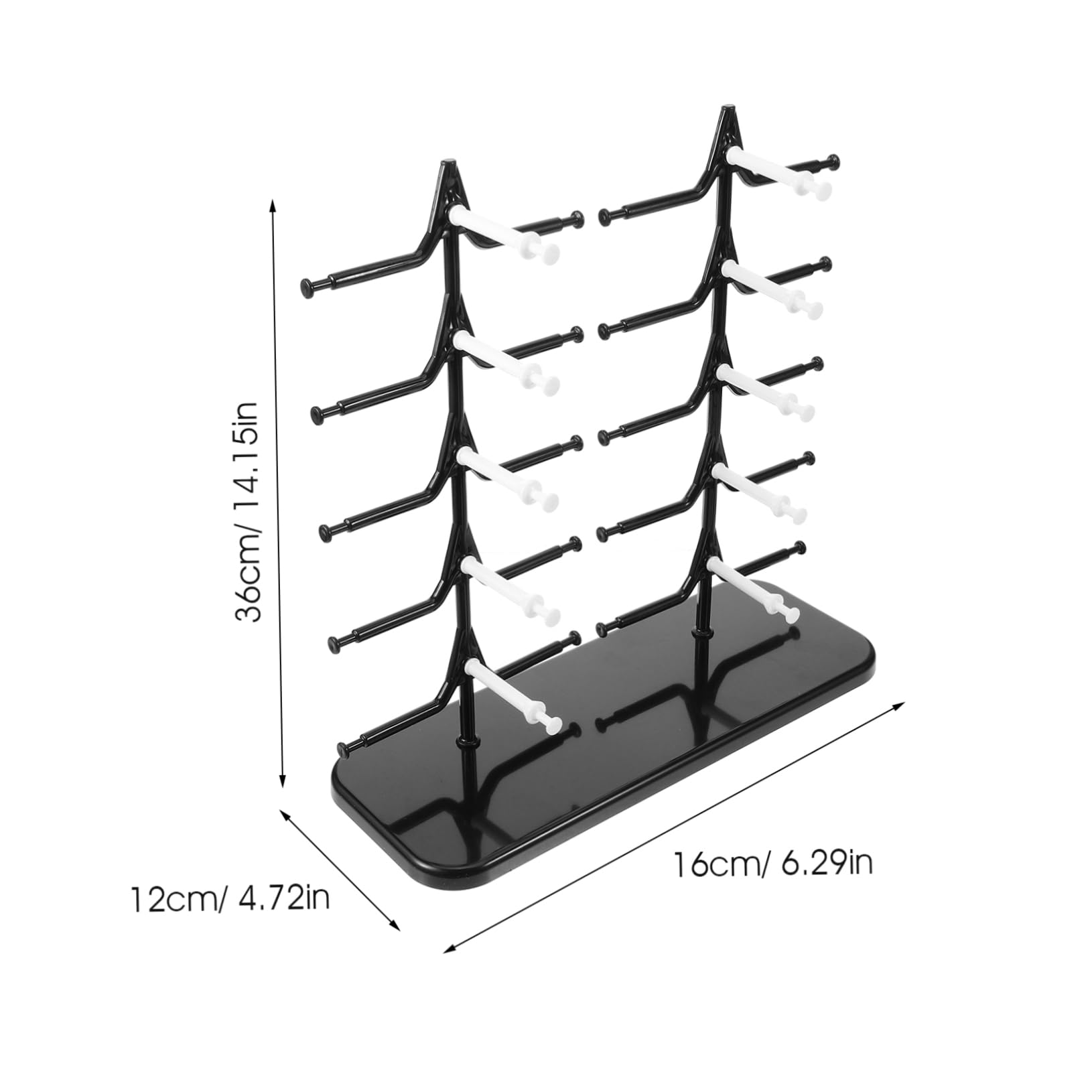 OUNONA 4piezas Soporte De Exhibición De Gafas Organizador De Escritorio Desmontable para Estante Doble para Gafas Ópticas Sol para Tiendas y Personal