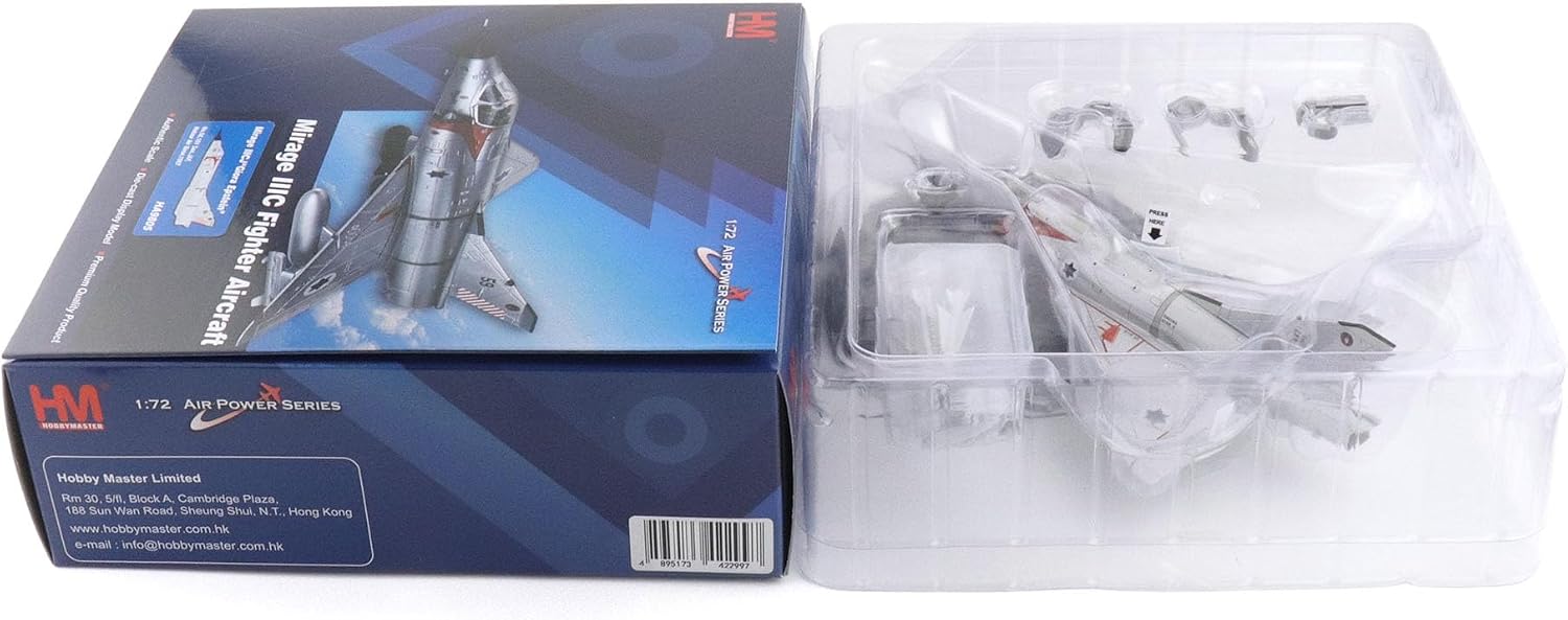Hobby Master | 1:72 Scale Diecast Military Aircraft Replica | Mirage lllCJ “Giora Epstein” No.56,101 San..lAF, Hatzor Air Base,1967 | Model HA9805