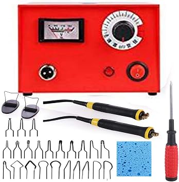 TOPCHANCES Wood Burning Kit,Pyrography Wood Burning Kit for Adults,50W Pyrography Machine Wood Burner for Wood and Gourd - Dual Pens and 20pcs Wire Tips