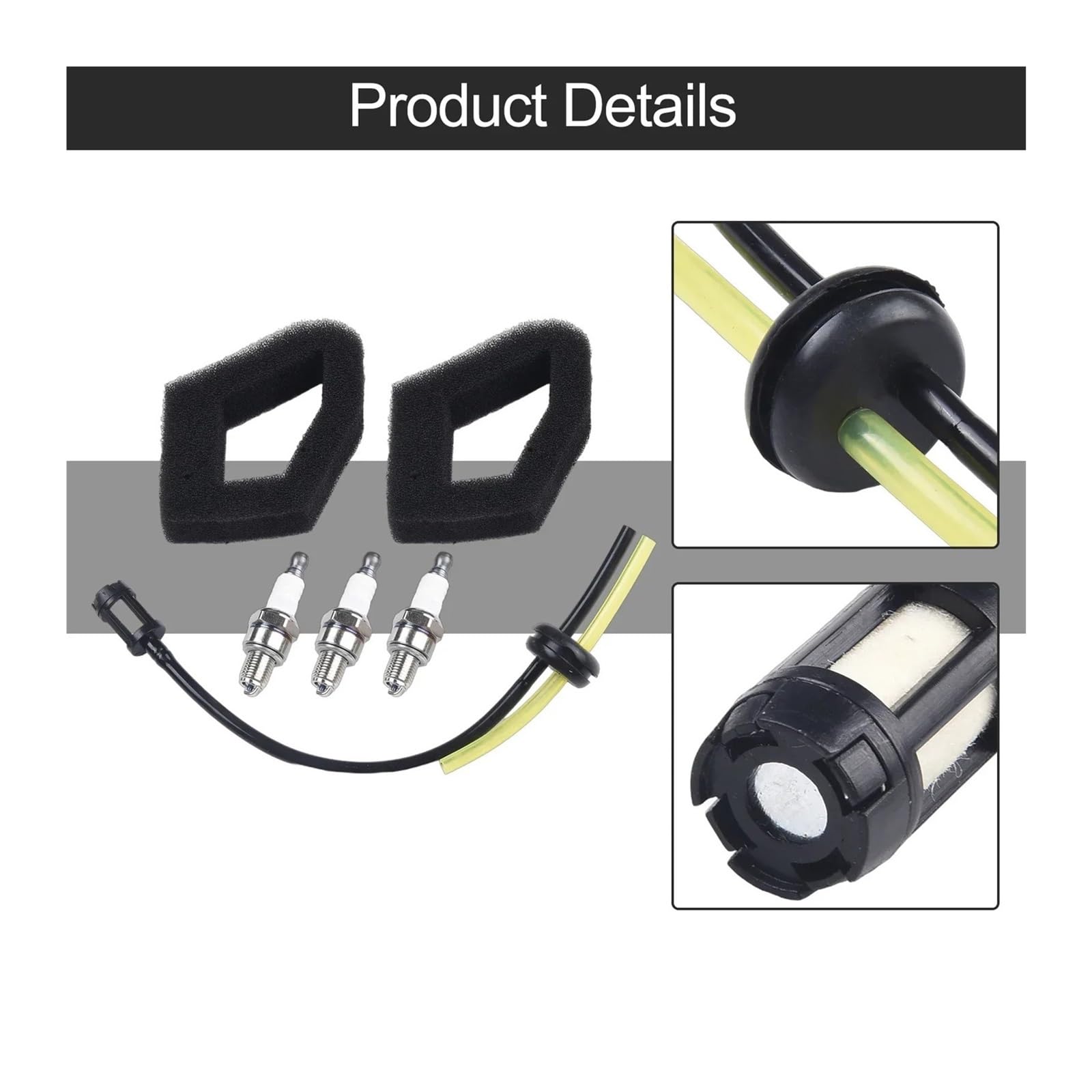 Kit di Candele, filtri Aria e filtri for Linea Carburante Adatti for ULT425 UMS425 UMK425 UMK435 UMC425 UMC435 HHB25 GX35 Ricambi e Accessori for Tosaerba