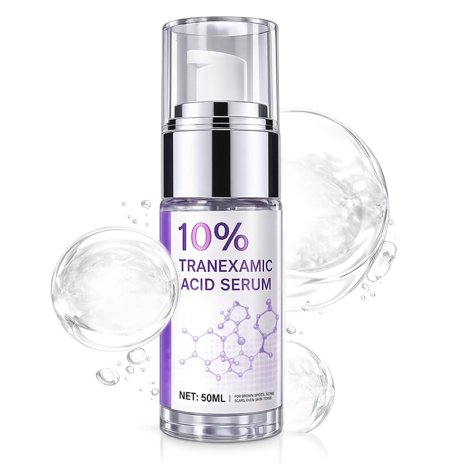 Tranexamîc Acid Serum - Advanced Discoloration Correcting Formula with Niacinamide & Licorice Root Extract - Hydrating ḏark spọt Aftercare for Face & Neck to Even Skin Tone, 1.7 Fl Oz