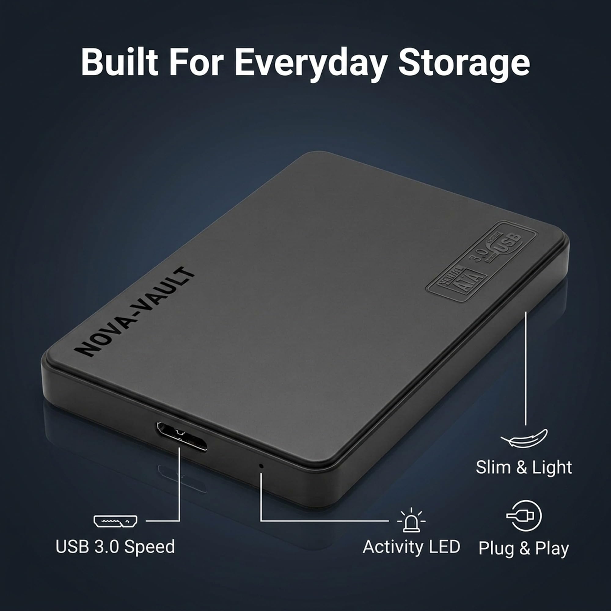 MAYUMI 1TB Portable Hard Drive - USB 3.0 -4