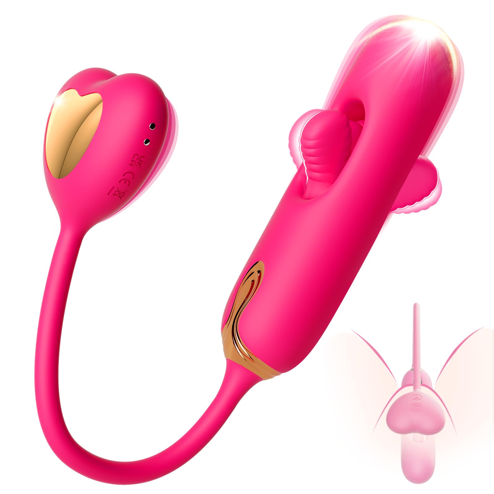 Vibrator Wand Female Sex Toys For Woman, 10 Vibration Modes Mini Vibrator Bullet Vibrater, Adult Toys Sex Toy For G Spot Clitoral Anal, Personal Massager Sexual Pleasure Tools For Women Pink