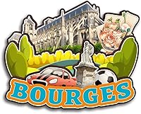 Vista 12 de Blois Centre-Val de Loire Francia - Imán de madera para nevera, colección 3D, hecho a mano, viajes, ciudad, recuerdos, nevera, regalo