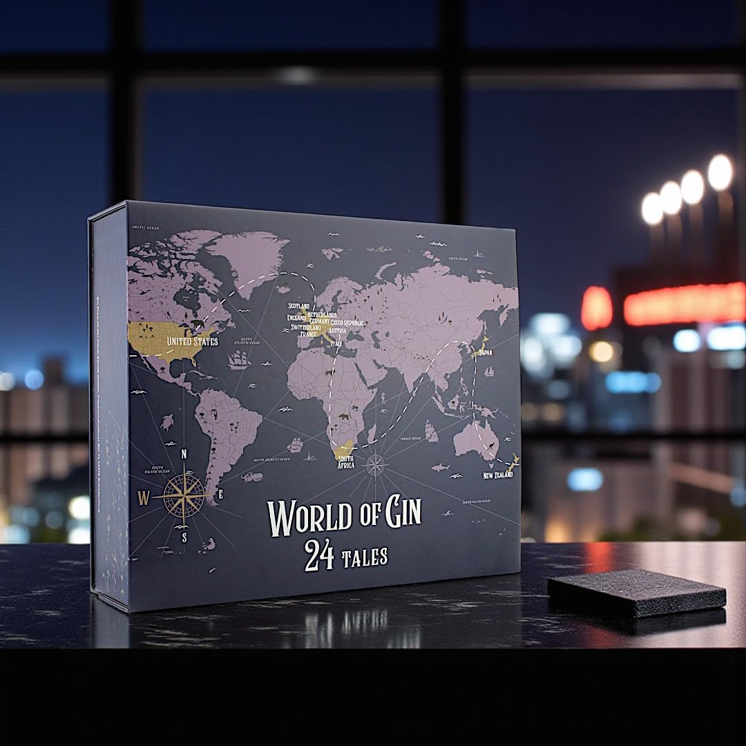 World of Gin Adventskalender 2025 (24 x 30 ml) - 24 Tage voller Genuss, Überraschungen und festlicher Momente
