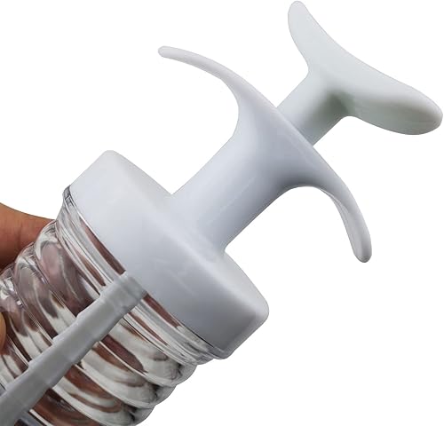 Miniatura 4 de Juego de inyectores de magdalenas, 1 pistola de plástico y 8 piezas de galletas rosadas para tartas decorativas, puntas de herramientas de