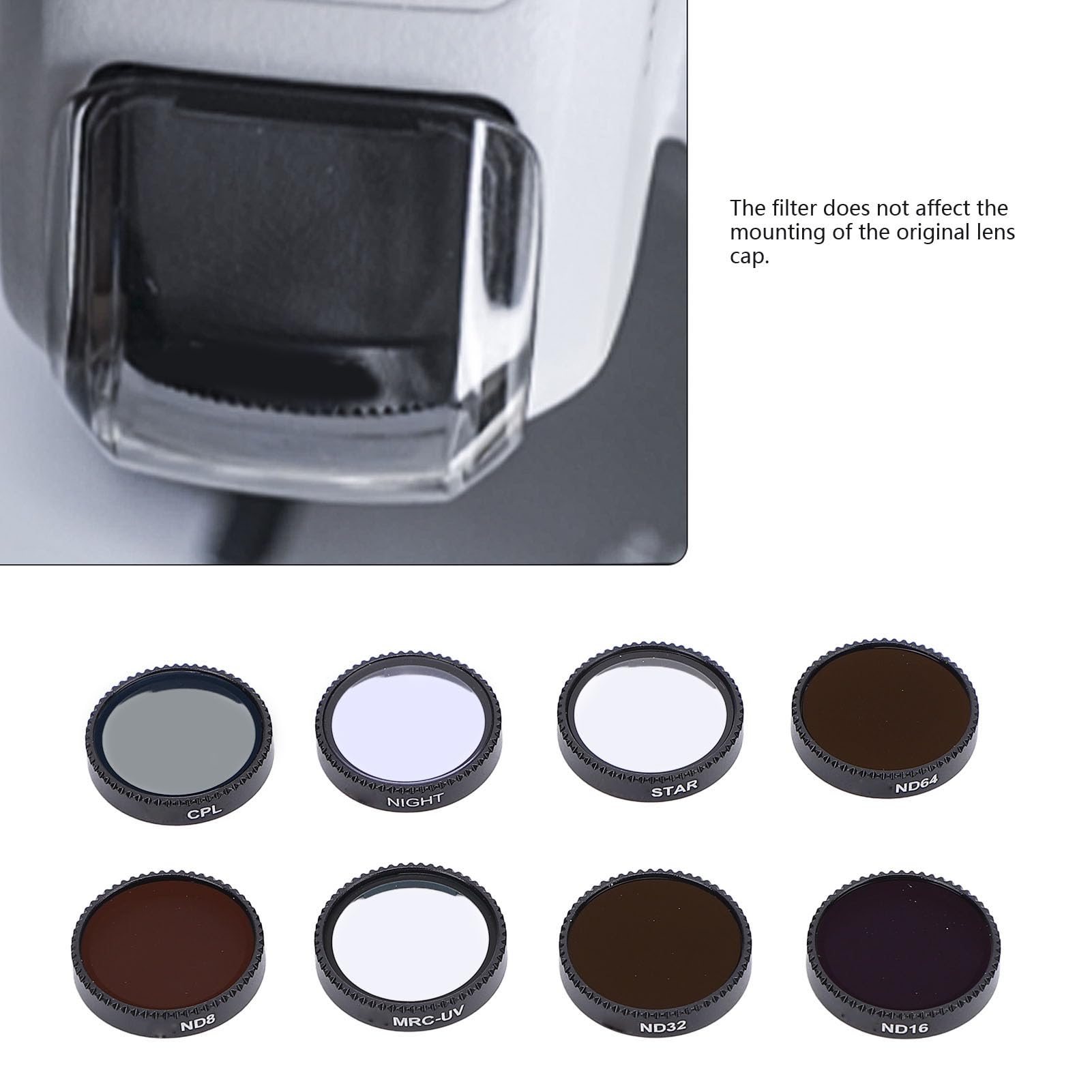 Zestaw Filtrów Neo Drone 8 w 1 UV CPL ND Star Night Filters ND8 ND16 ND32 ND64 Aluminiowa Rama Szkło Optyczne HD