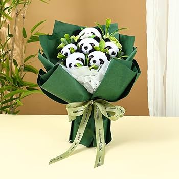 Amazon｜THIKSDL パンダのぬいぐるみ花束520 - こどもの日の