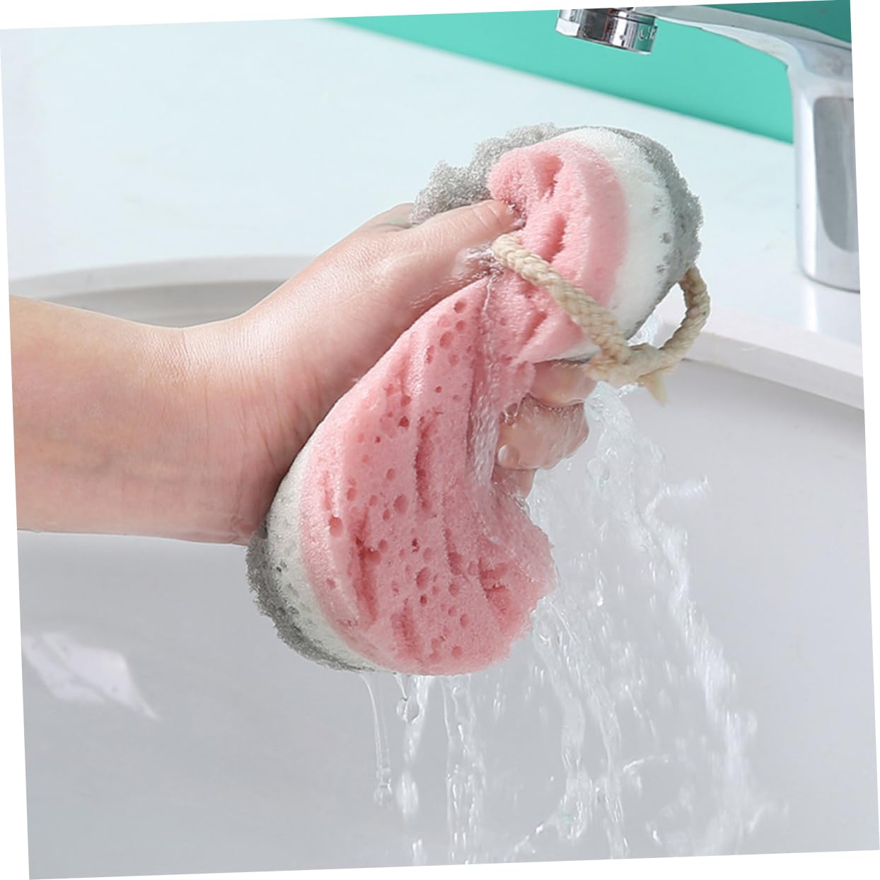 Beaupretty 12piezas Esponjas Exfoliantes Para De Doble Cara Limpieza Profunda y Exfoliación Para Baño Casa Resistentes y