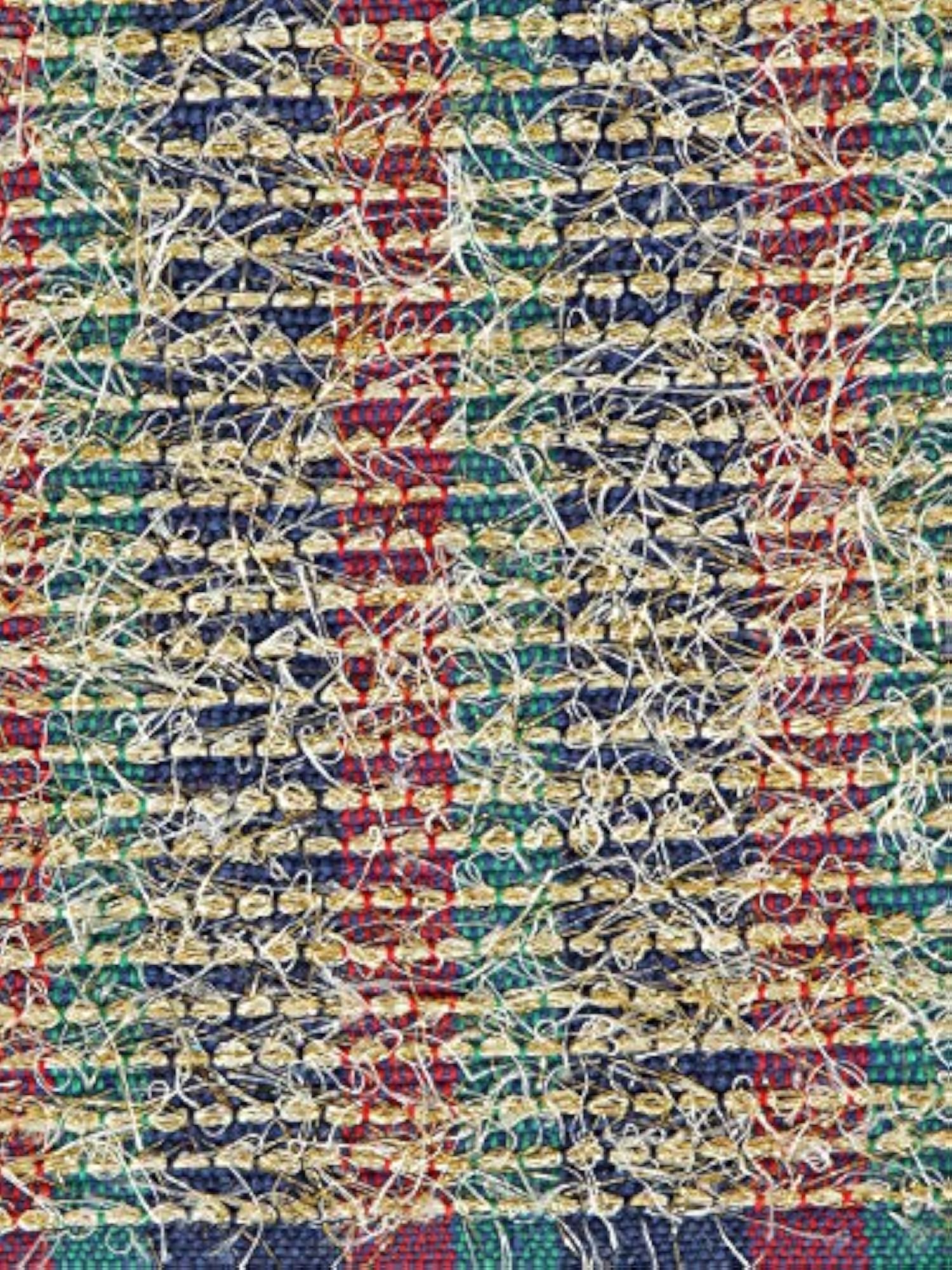 Multicolor Rectangle Cotton Set of 6 Table Mats