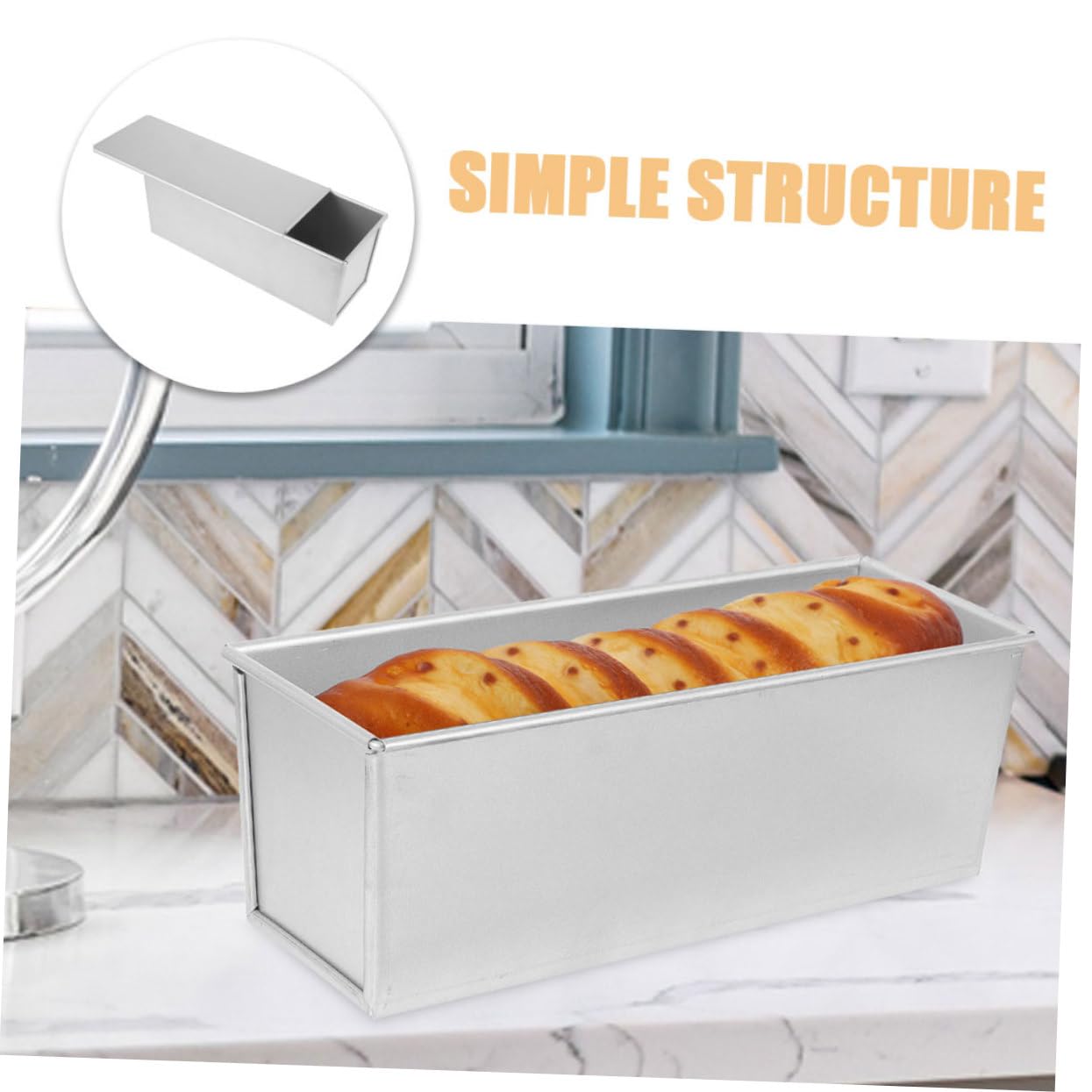 MAGICLULU 3stücke Loaf Pan Mit Deckel Antihaft- Für Toastbrot Und Backen Vielseitig Einsetzbar Für Zuhause Bäckerei Und Restaurant