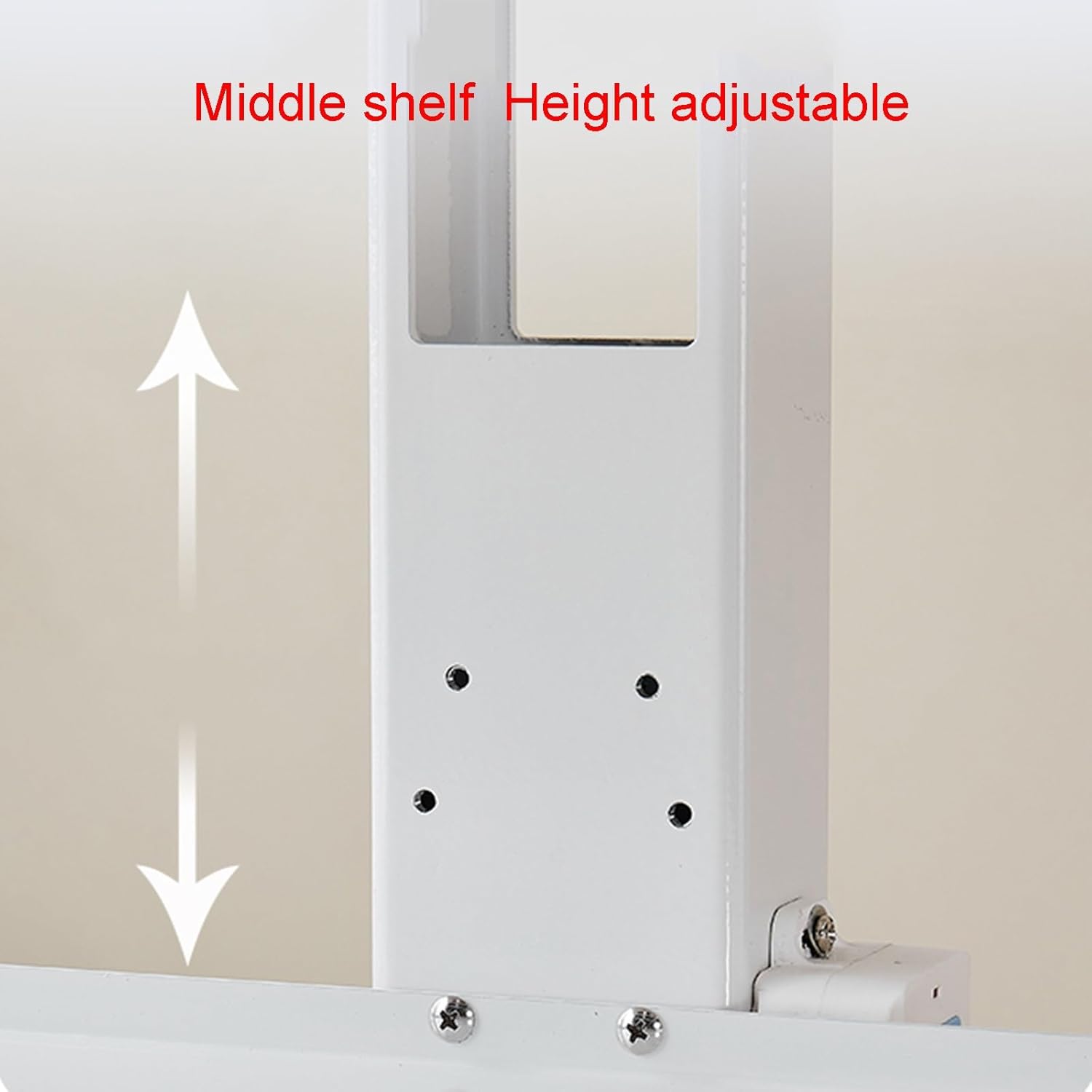 Multifunctional Dental Carts with Scanning Handle Brackets Silent Brake Wheels at The Bottom Adjustable Middle Tray Height and Hidden Drawers