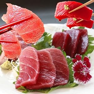 大間のマグロ 天然 本マグロ 中トロ と 赤身 半々5人前 合計450ｇ セット （冷凍お届け）" 