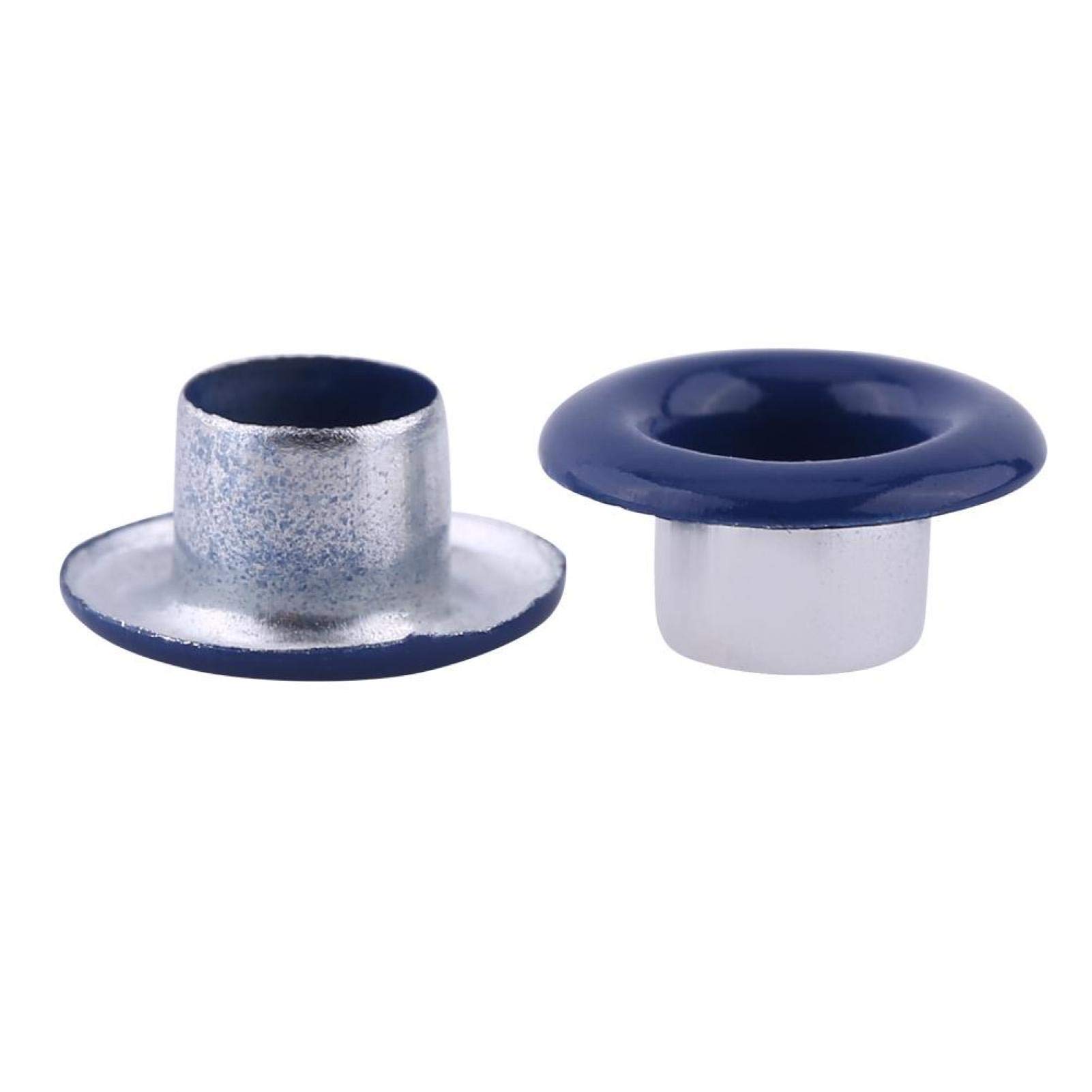 100 set Occhielli rotondi in metallo da 4 mm Occhielli per fori per
