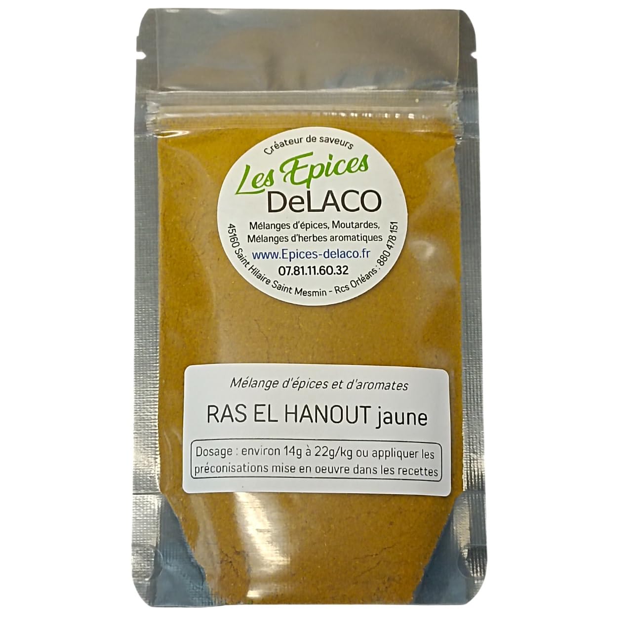 Mélange RAS EL HANOUT jaune 1040g PRO | Les Epices DeLACO
